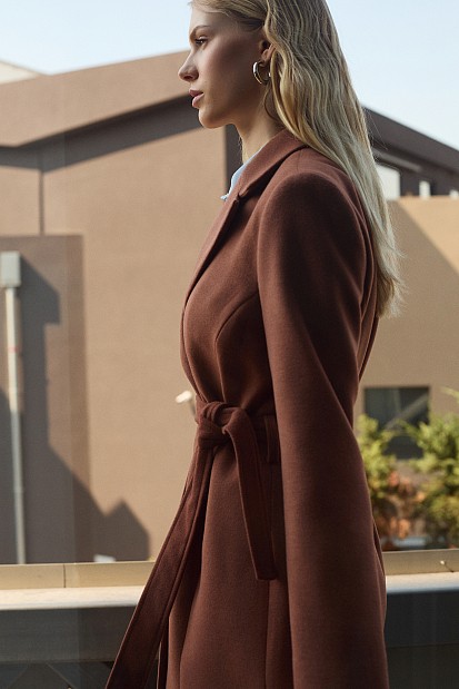 Longline wrap coat