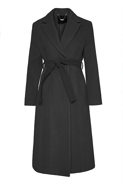 Longline wrap coat