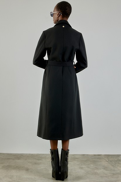 Longline wrap coat