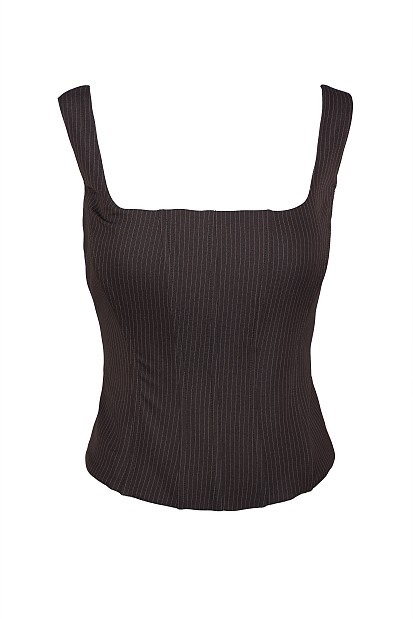 Striped corset top