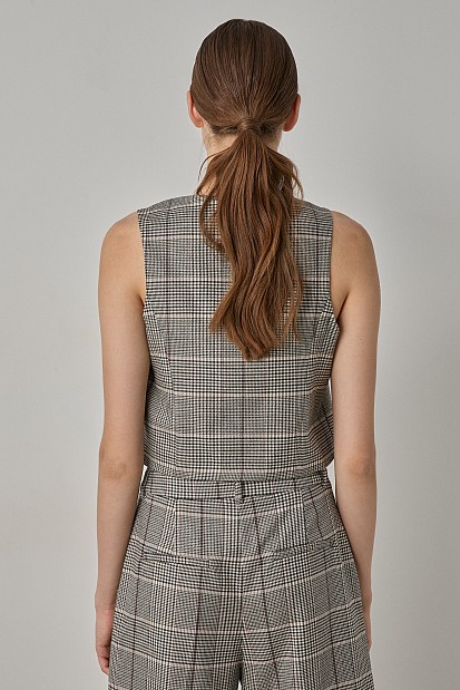 Plaid vest