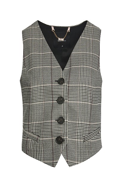 Plaid vest