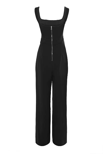 Corset straight-leg jumpsuit