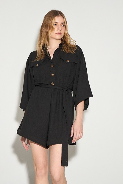 Playsuit with 3/4 sleeves