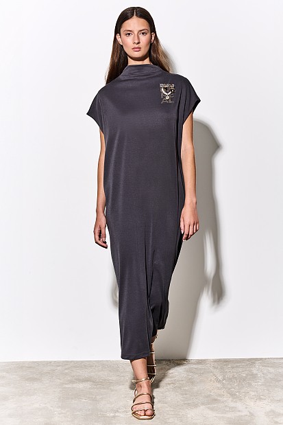 Maxi turtleneck dress