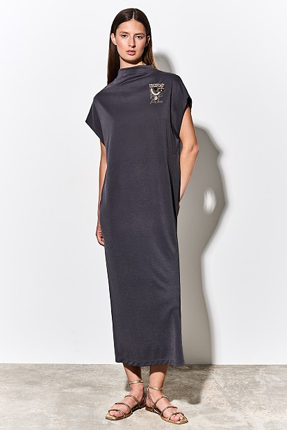 Μάξι φόρεμα με ζιβάγκο