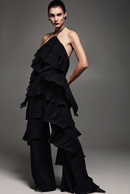 Off-shoulders top with ruffles - Gold label