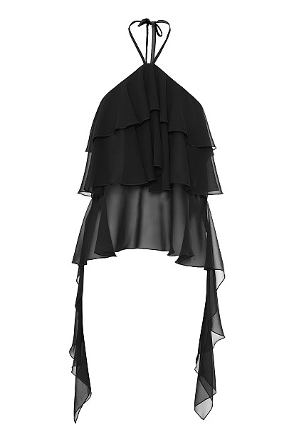 Off-shoulders top with ruffles - Gold label