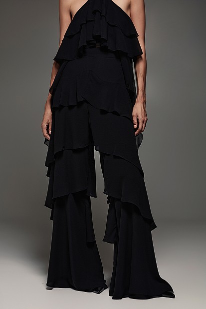 Off-shoulders top with ruffles - Gold label
