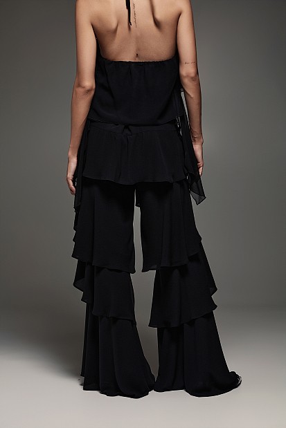 Off-shoulders top with ruffles - Gold label