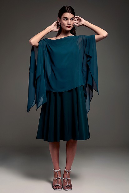 Έξωμη μπλούζα με διαφάνεια - Gold label