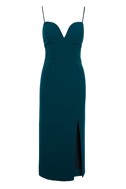 Μίντι φόρεμα με σκίσιμο - Gold label