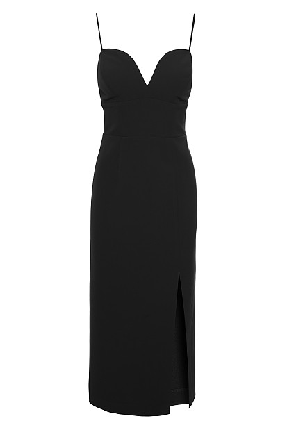 Μίντι φόρεμα με σκίσιμο - Gold label