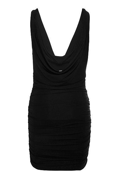 Mini backless draped dress - Gold label