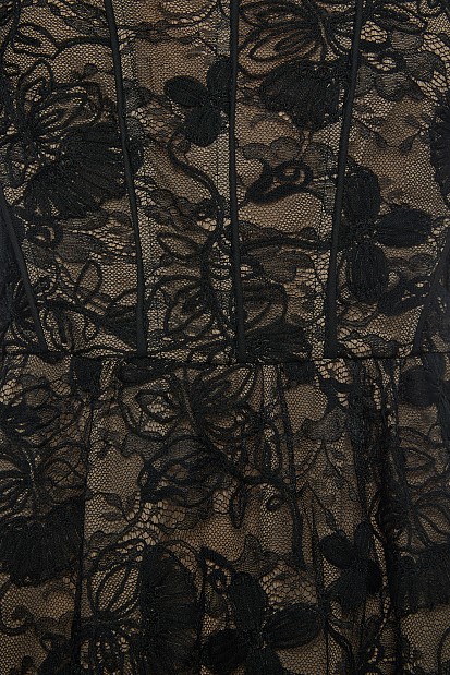 Midi lace dress with corset - Gold label