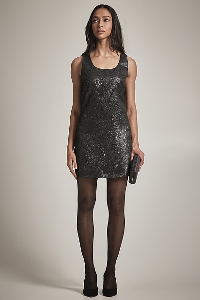 Mini brocade dress - Gold label