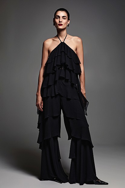 Pants with ruffles - Gold label