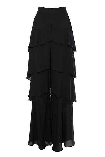 Pants with ruffles - Gold label