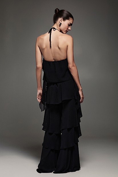 Pants with ruffles - Gold label