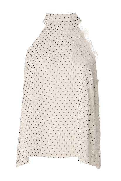 Polka dot halter neck top