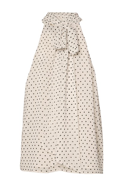 Polka dot halter neck top