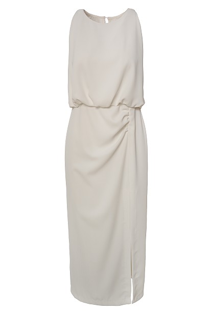 Μίντι φόρεμα με άνοιγμα στο πλάι