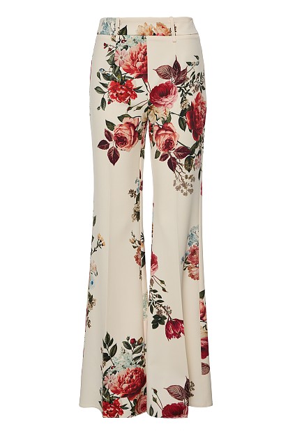 Floral flare pants