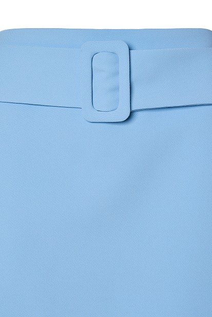 Mini skirt with wide belt
