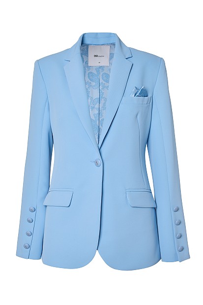 Basic crepe blazer