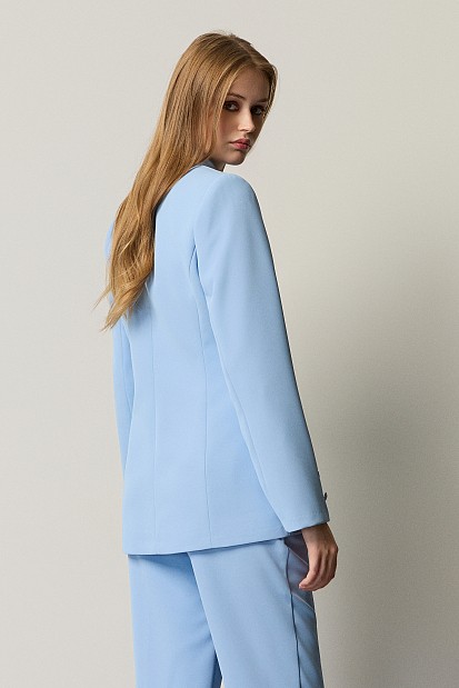Basic crepe blazer