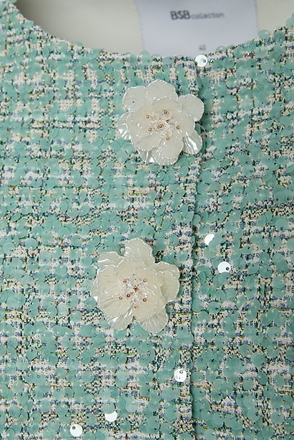 Tweed sequined bolero