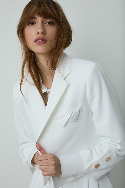 Crop blazer