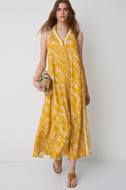 Maxi printed dress