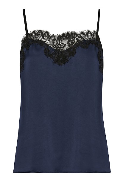 Satin top with lace - Gold label