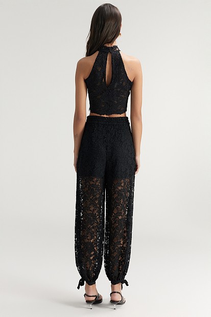 Broderie halter top - Gold label