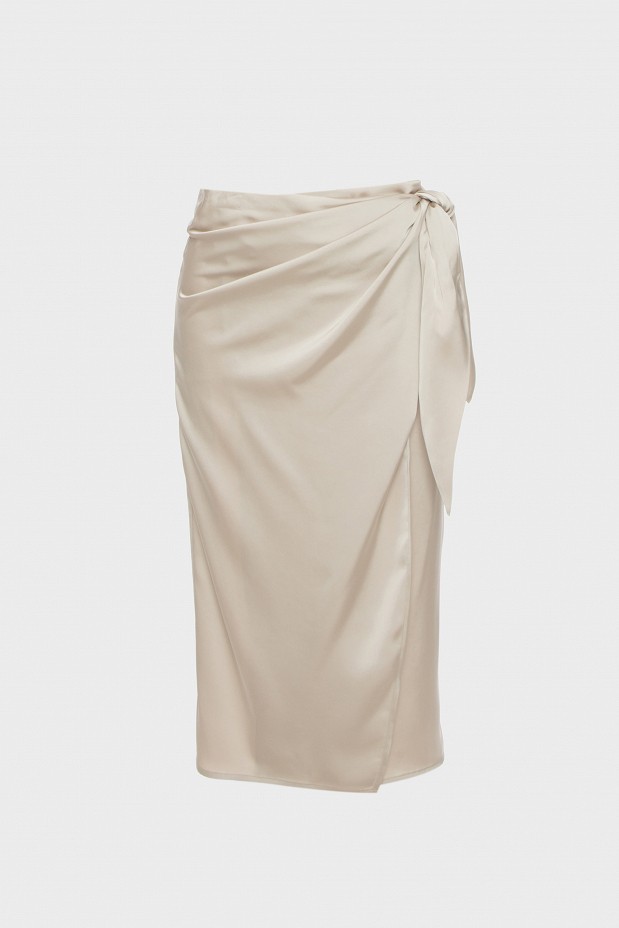 Satin wrap skirt - Gold label