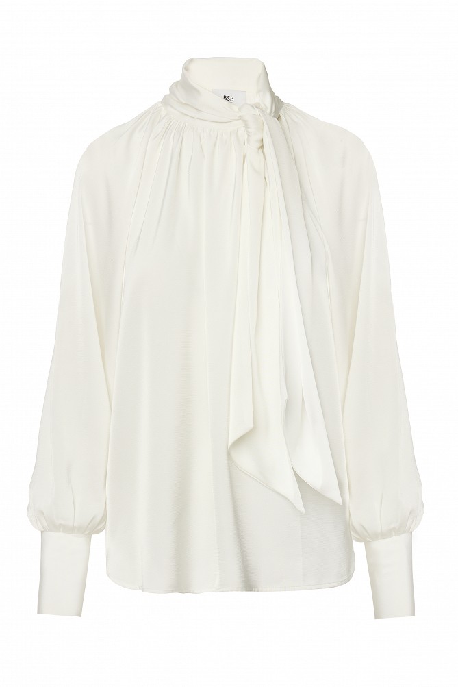 Blouse with a matching neck tie