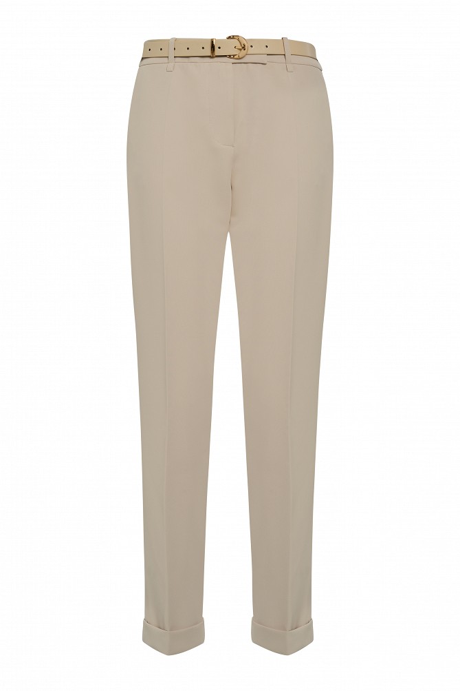 Cropped cigarette trousers