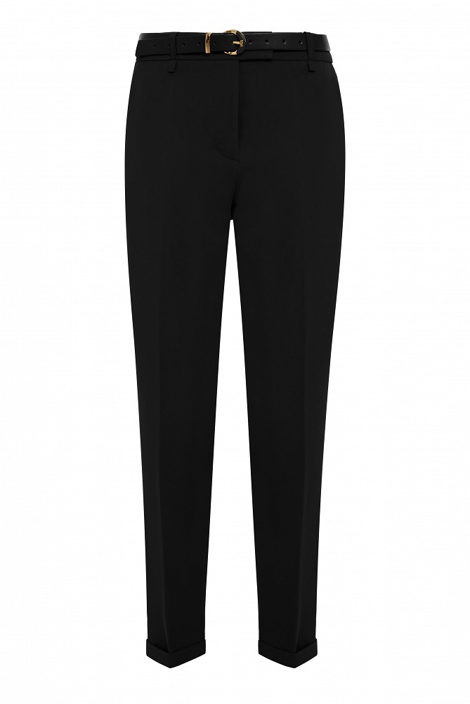 Cropped cigarette trousers