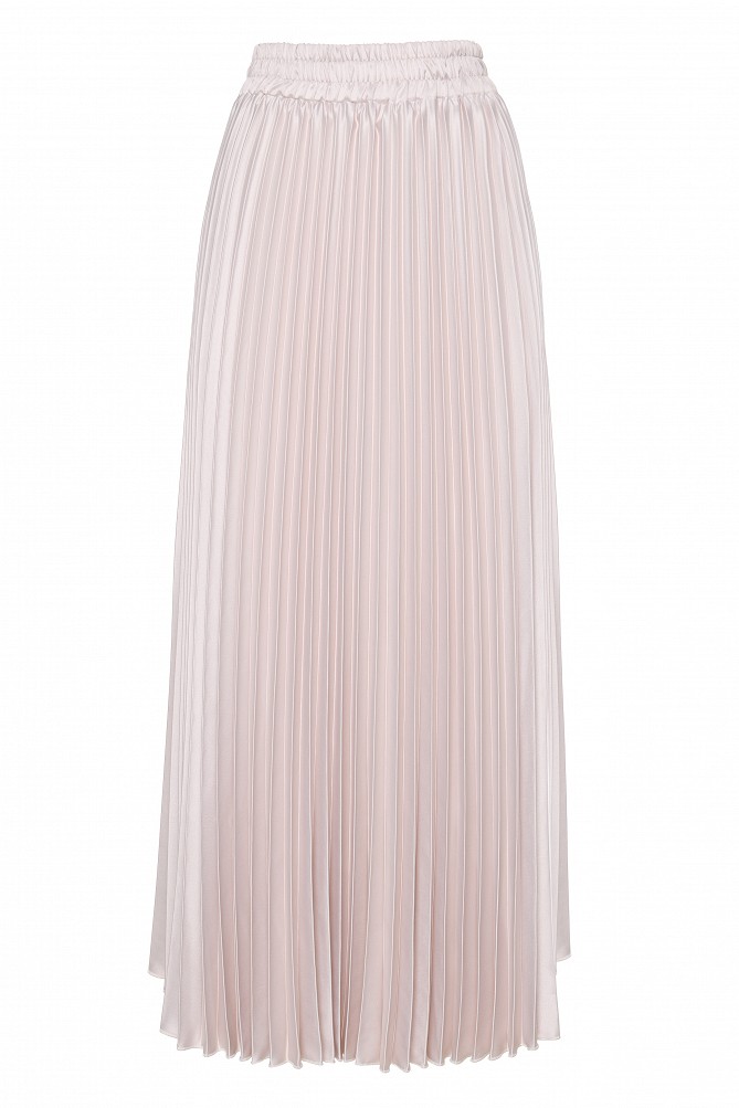 Midi pleated skirt
