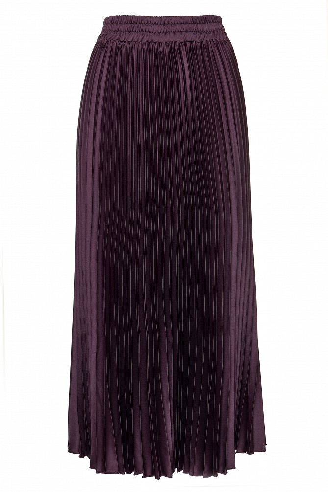 Midi pleated skirt