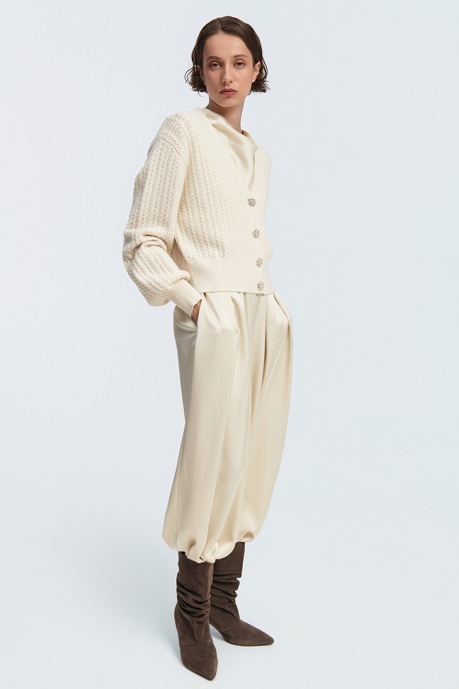 Кnit cardigan with jewel buttons