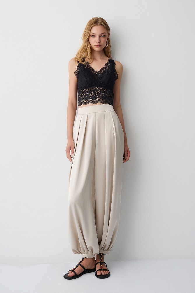 Lace bustier top