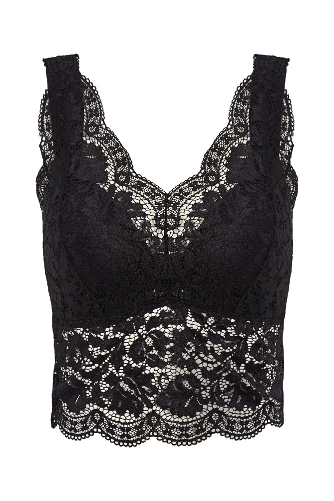Lace bustier top