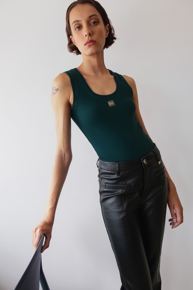 Ribbed top with logo BSB
