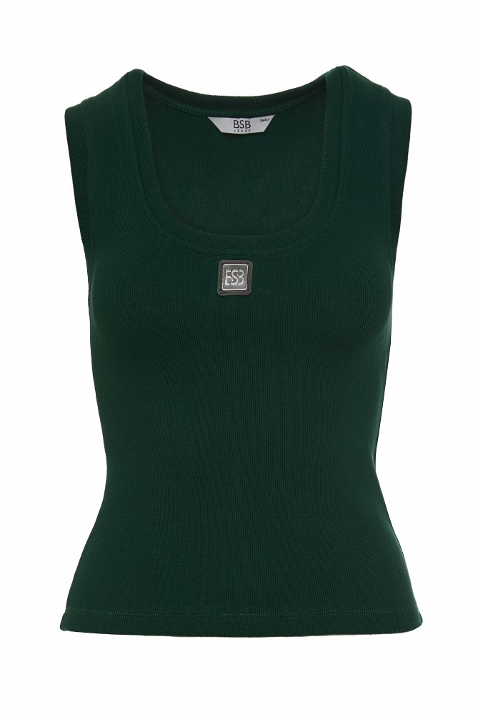 Ribbed top with logo BSB