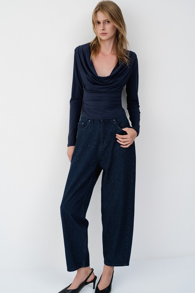 Draped blouse