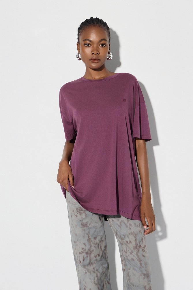 Oversized cotton blouse