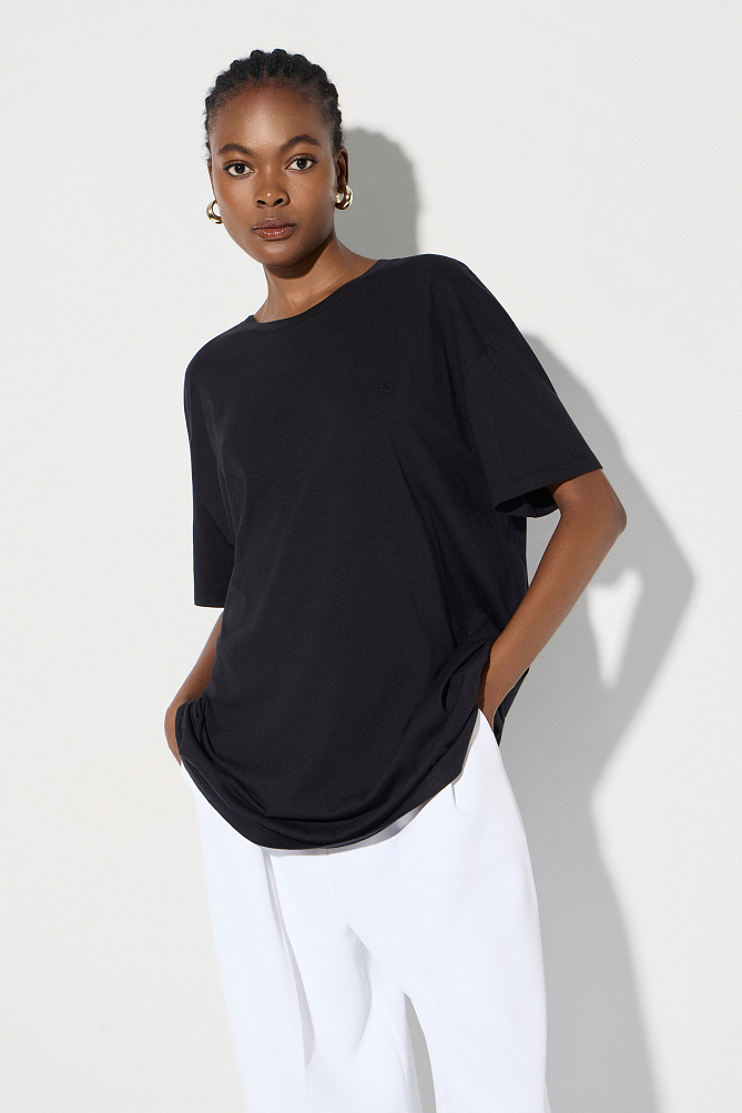 Oversized βαμβακερή μπλούζα