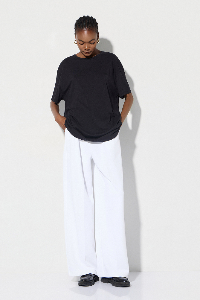 Oversized βαμβακερή μπλούζα